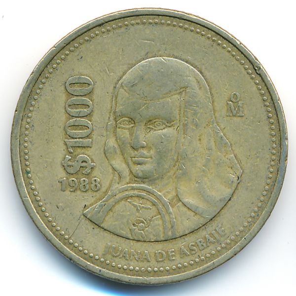 Мексика, 1000 песо (1988 г.)