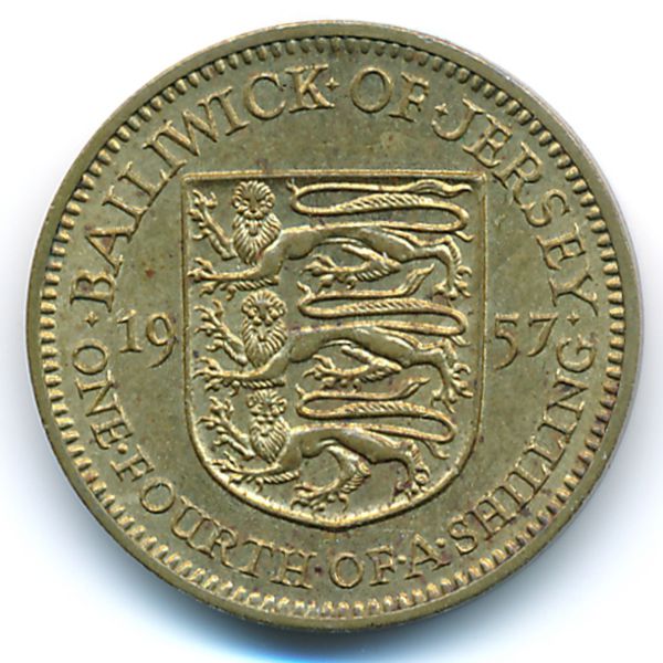 Джерси, 1/4 шиллинга (1957 г.)