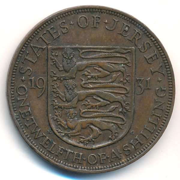 Джерси, 1/12 шиллинга (1931 г.)