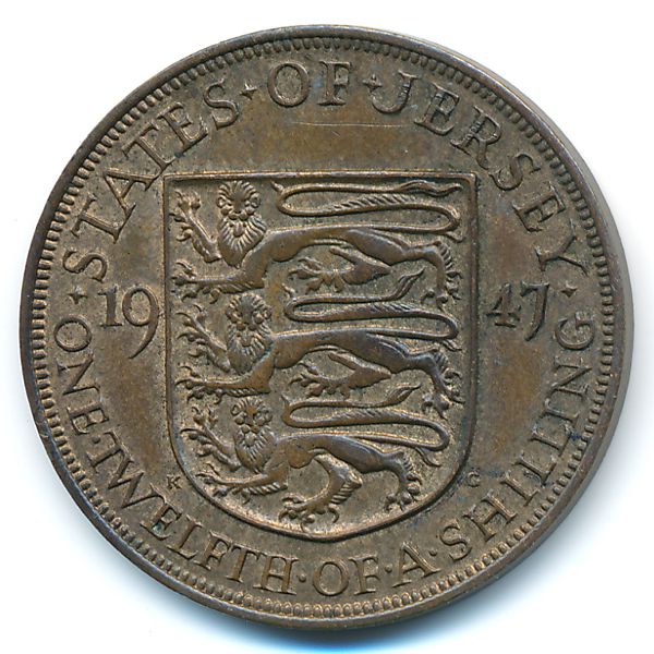Джерси, 1/12 шиллинга (1947 г.)