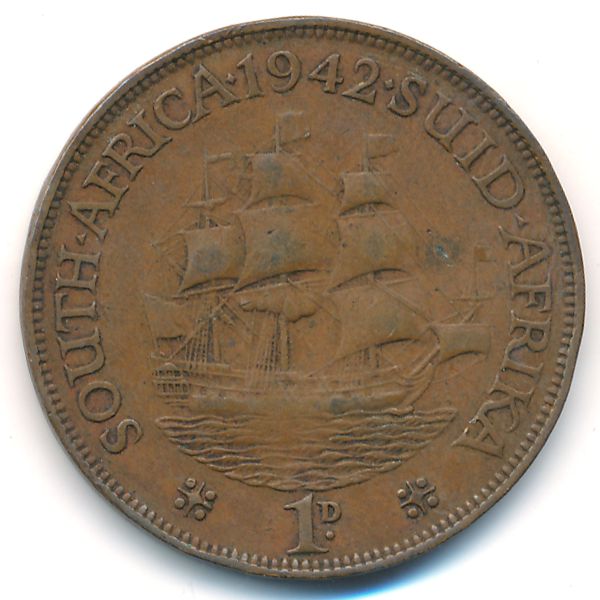 ЮАР, 1 пенни (1942 г.)
