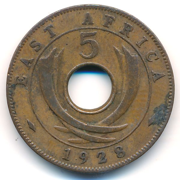 Восточная Африка, 5 центов (1928 г.)