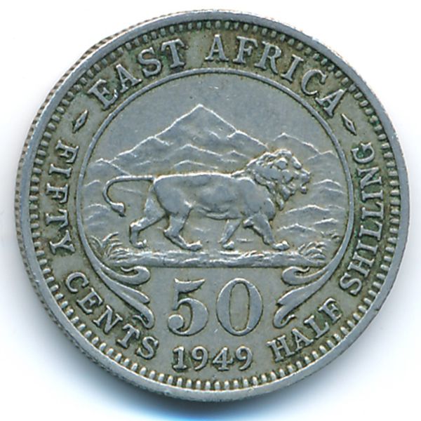 Восточная Африка, 50 центов (1949 г.)