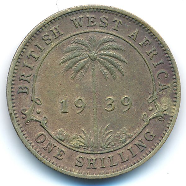 Британская Западная Африка, 1 шиллинг (1939 г.)