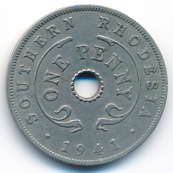 Южная Родезия, 1 пенни (1941 г.)