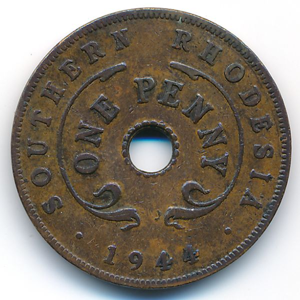 Южная Родезия, 1 пенни (1944 г.)