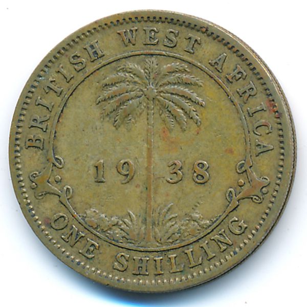 Британская Западная Африка, 1 шиллинг (1938 г.)