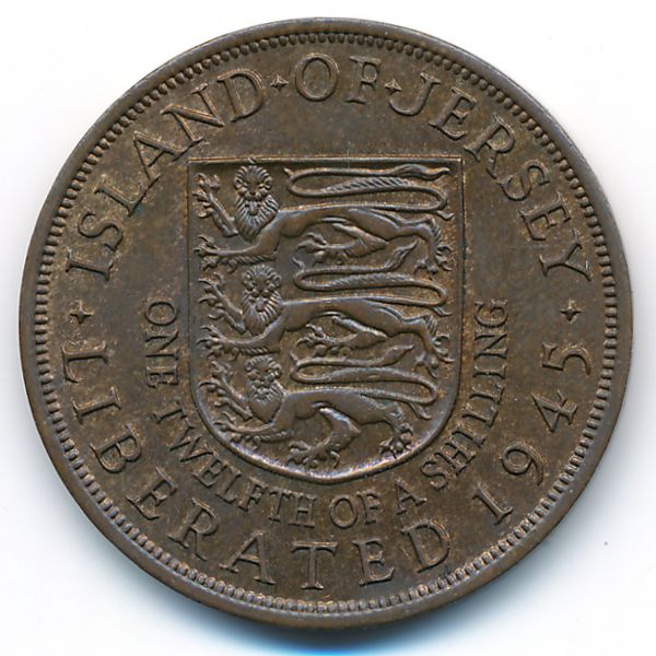 Джерси, 1/12 шиллинга (1945 г.)
