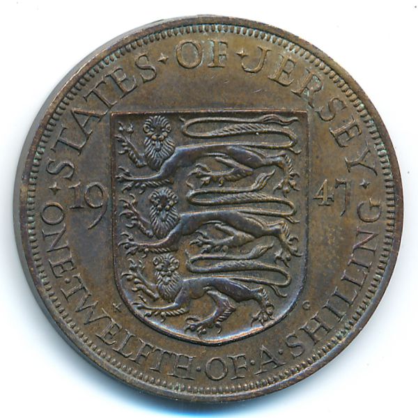 Джерси, 1/12 шиллинга (1947 г.)