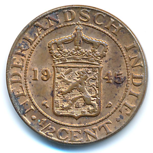 Нидерландская Индия, 1/2 цента (1945 г.)