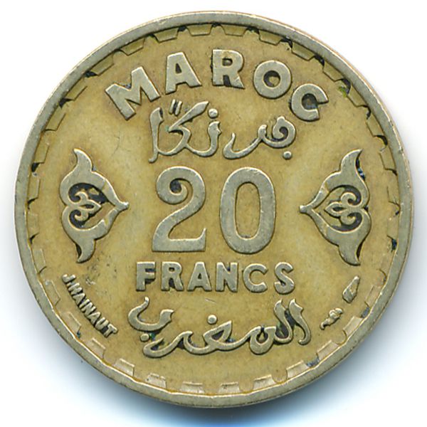 Марокко, 20 франков (1951 г.)