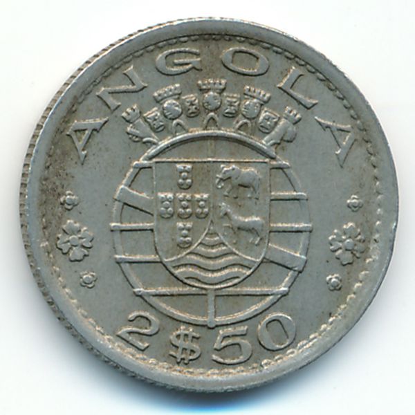 Ангола, 2,5 эскудо (1956 г.)