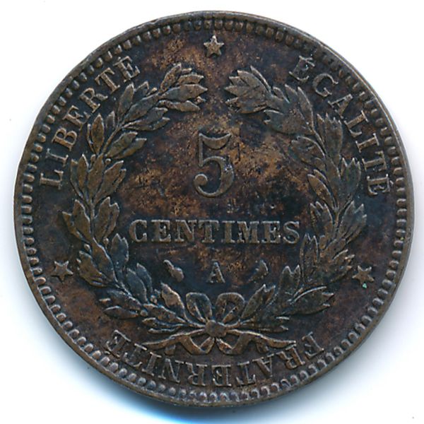 Франция, 5 сентим (1897 г.)