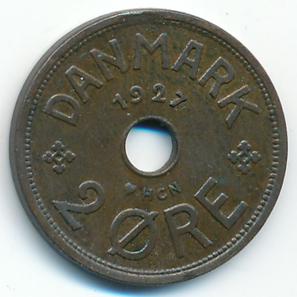 Дания, 2 эре (1927 г.)