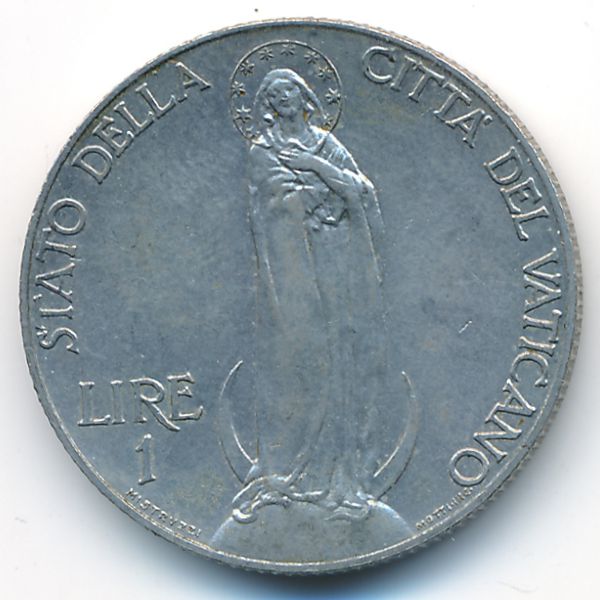 Ватикан, 1 лира (1931 г.)