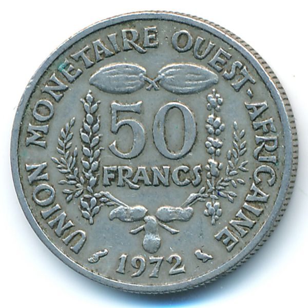 Западная Африка, 50 франков (1972 г.)