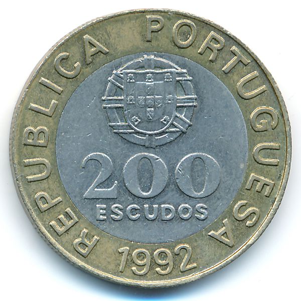 Португалия, 200 эскудо (1992 г.)