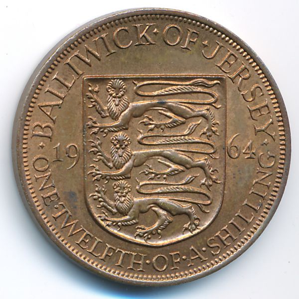 Джерси, 1/12 шиллинга (1964 г.)