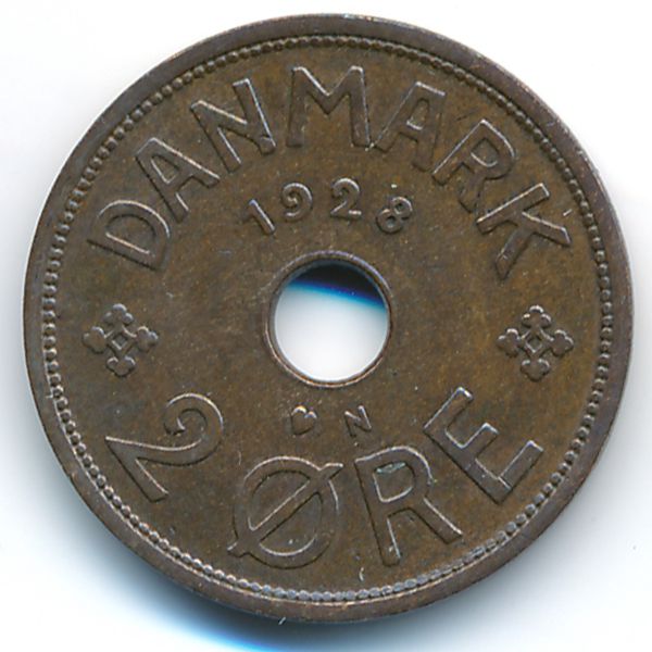 Дания, 2 эре (1928 г.)