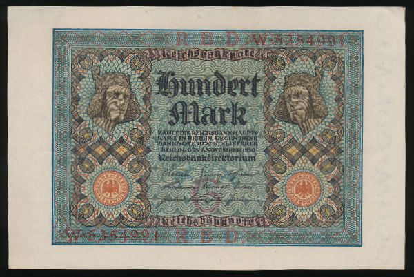 Германия, 100 марок (1920 г.)