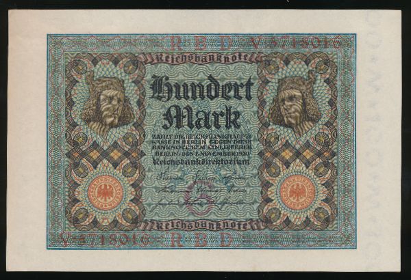 Германия, 100 марок (1920 г.)