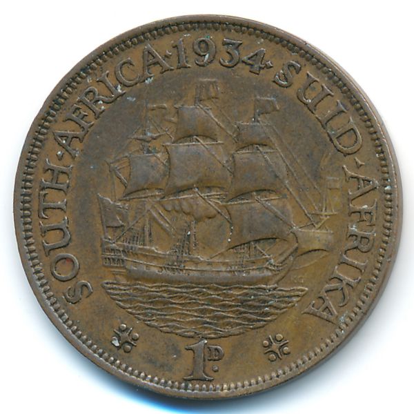 ЮАР, 1 пенни (1934 г.)