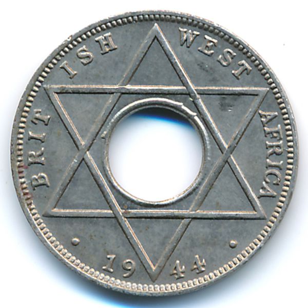 Британская Западная Африка, 1/10 пенни (1944 г.)