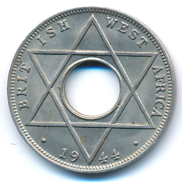 Британская Западная Африка, 1/10 пенни (1944 г.)