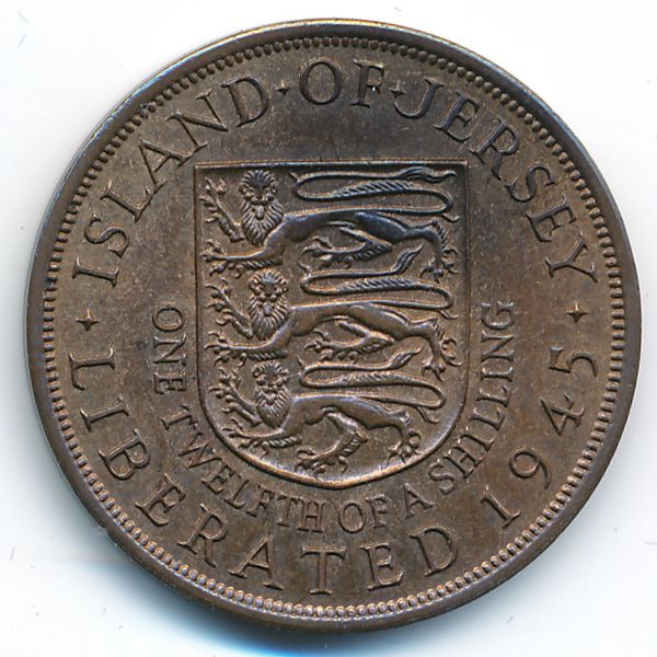 Джерси, 1/12 шиллинга (1945 г.)