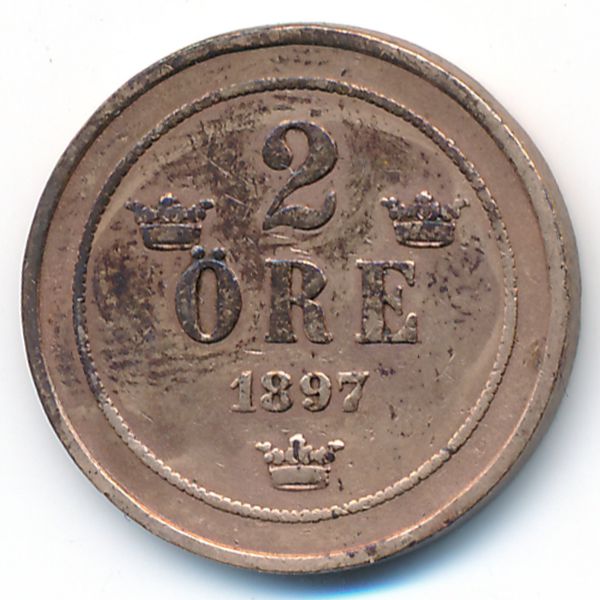 Швеция, 2 эре (1897 г.)