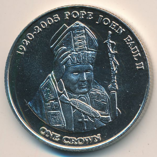 Тристан-да-Кунья, 1 крона (2005 г.)