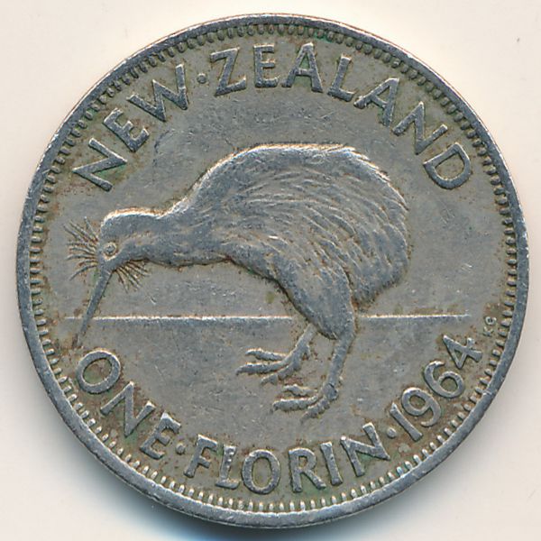 Новая Зеландия, 1 флорин (1964 г.)