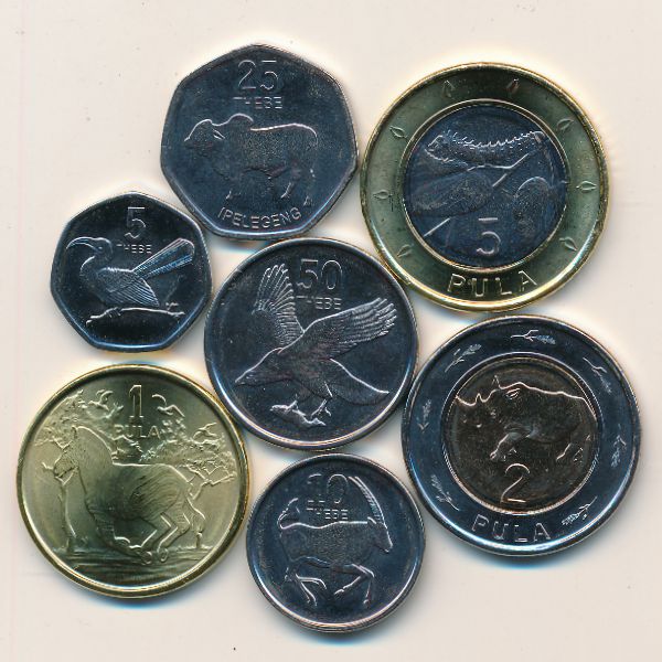 Ботсвана, Набор монет