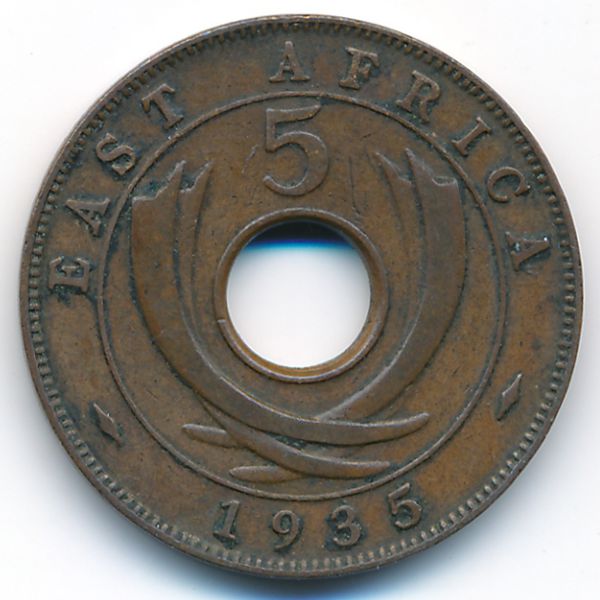 Восточная Африка, 5 центов (1935 г.)