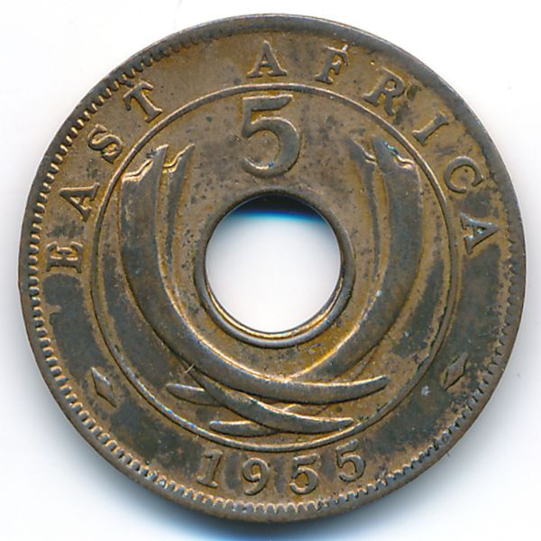 Восточная Африка, 5 центов (1955 г.)