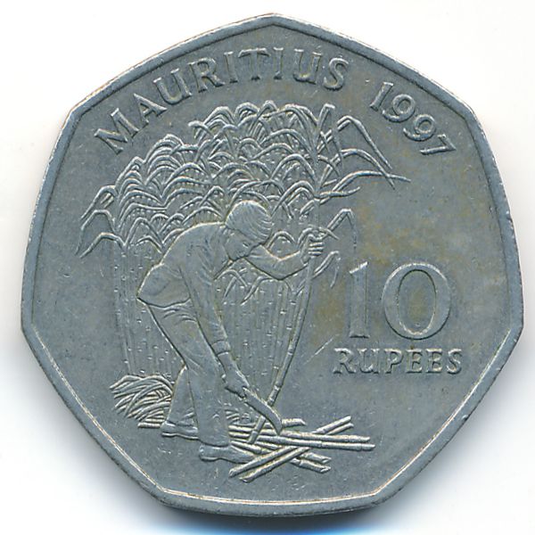 Маврикий, 10 рупий (1997 г.)