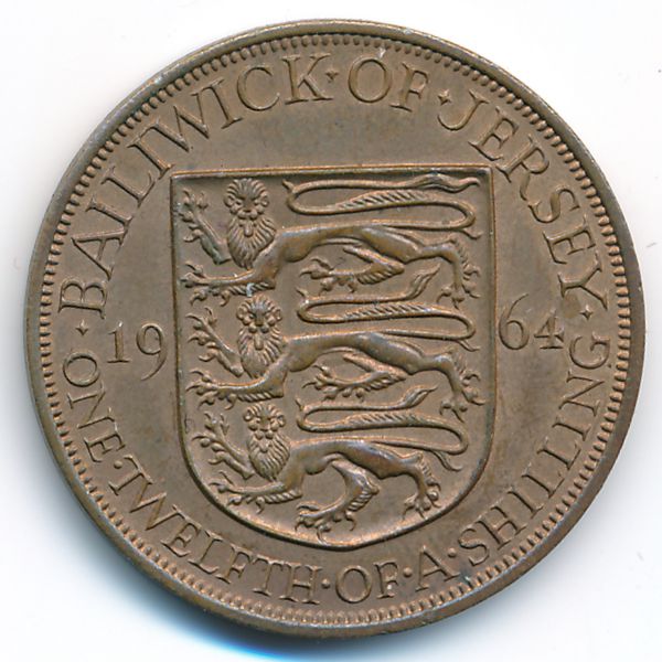 Джерси, 1/12 шиллинга (1964 г.)