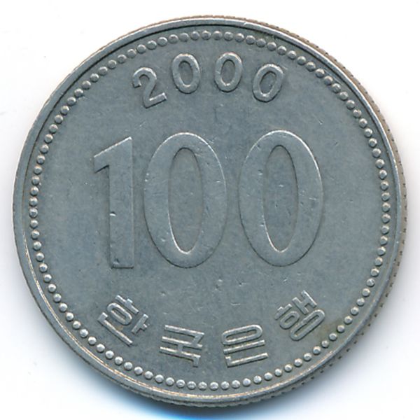 Южная Корея, 100 вон (2000 г.)
