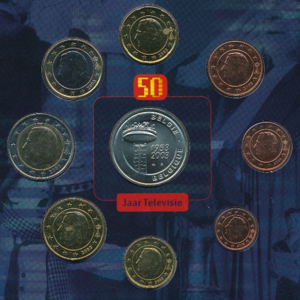 Бельгия, Набор монет (2003 г.)