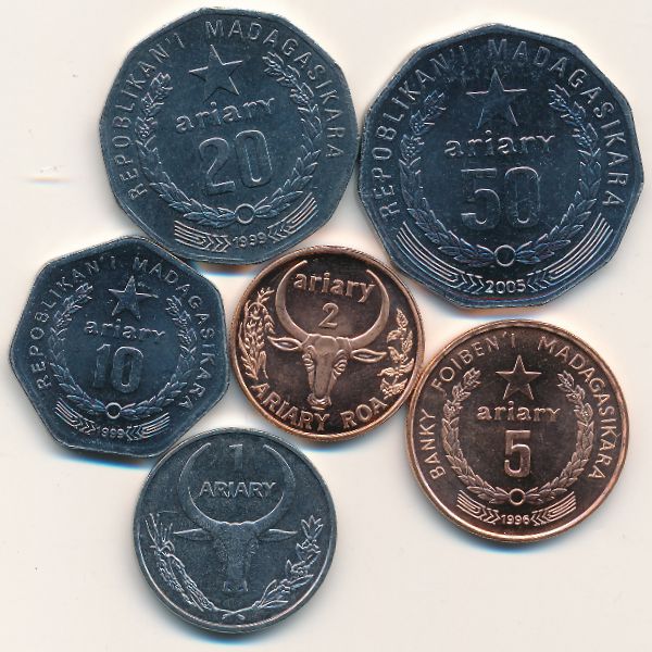 Мадагаскар, Набор монет