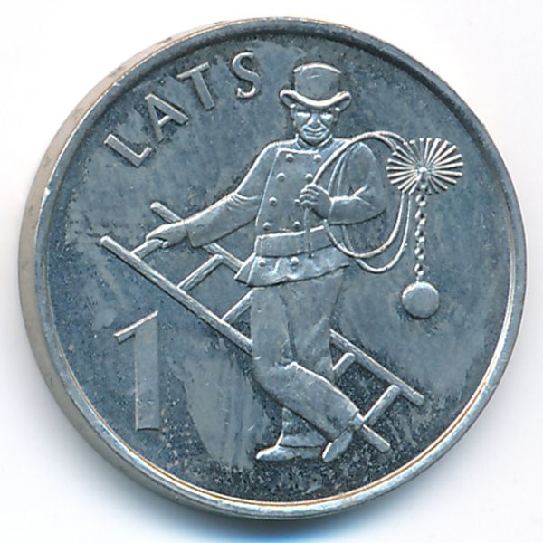 Латвия, 1 лат (2008 г.)