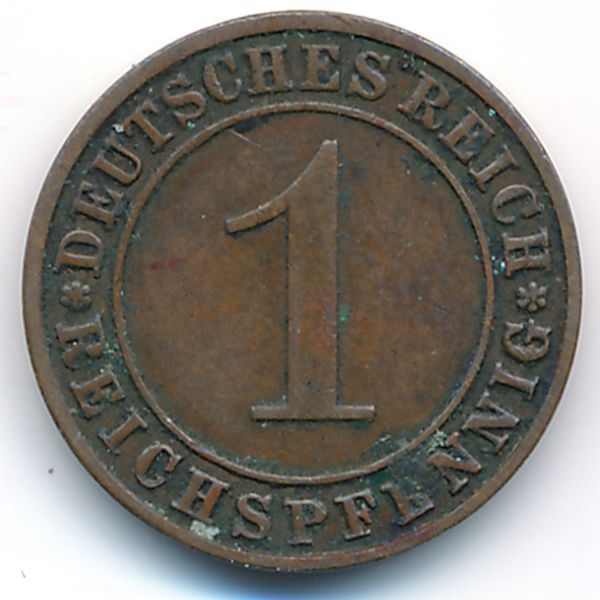 Веймарская республика, 1 рейхспфенниг (1935 г.)