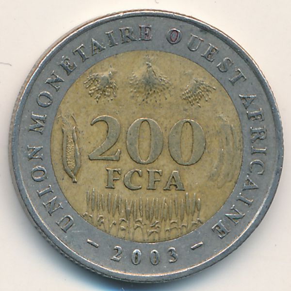 Западная Африка, 200 франков (2003 г.)