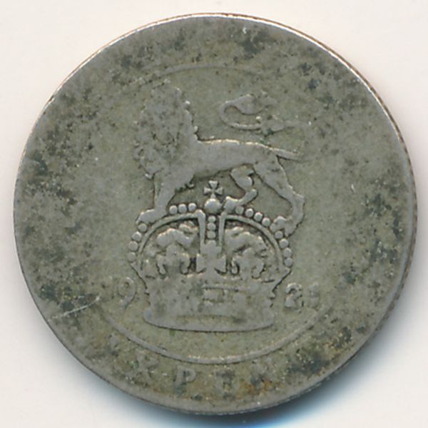 Великобритания, 6 пенсов (1922 г.)