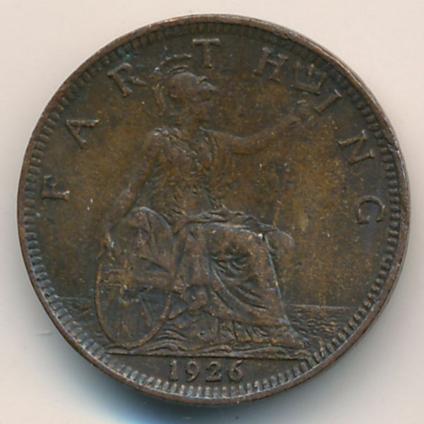 Великобритания, 1 фартинг (1926 г.)