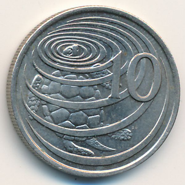 Каймановы острова, 10 центов (1972 г.)