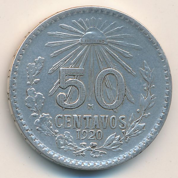 Мексика, 50 сентаво (1920 г.)