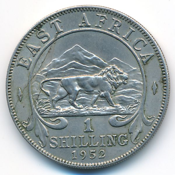 Восточная Африка, 1 шиллинг (1952 г.)