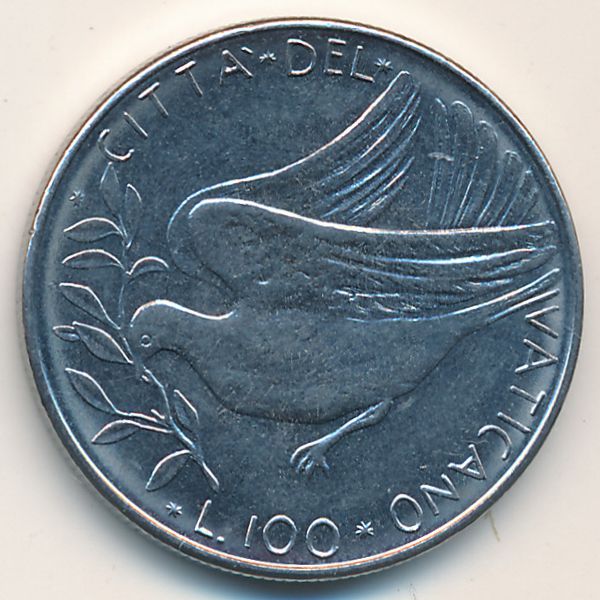 Ватикан, 100 лир (1976 г.)