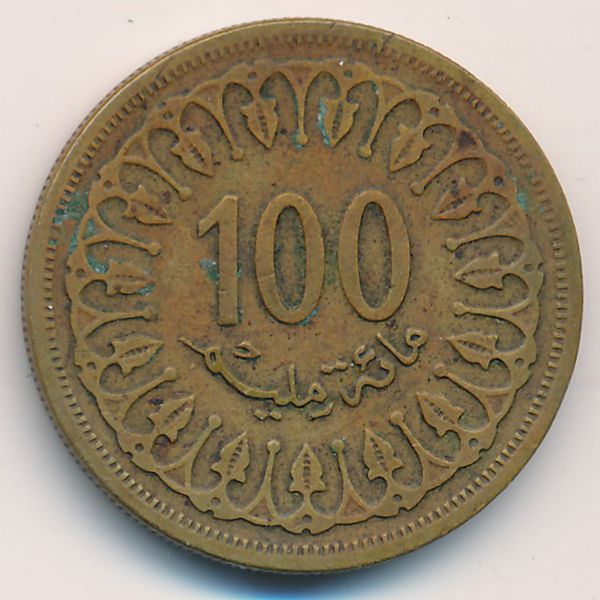 Тунис, 100 миллим (1960 г.)